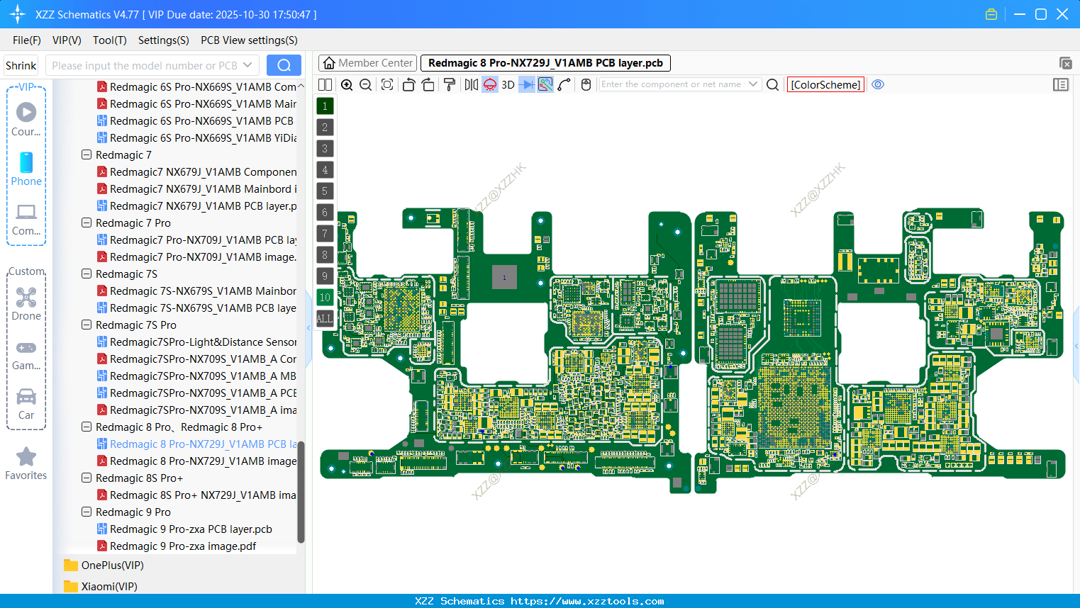 Nubia Redmagic 8 Pro-NX729J_V1AMB PCB Layer